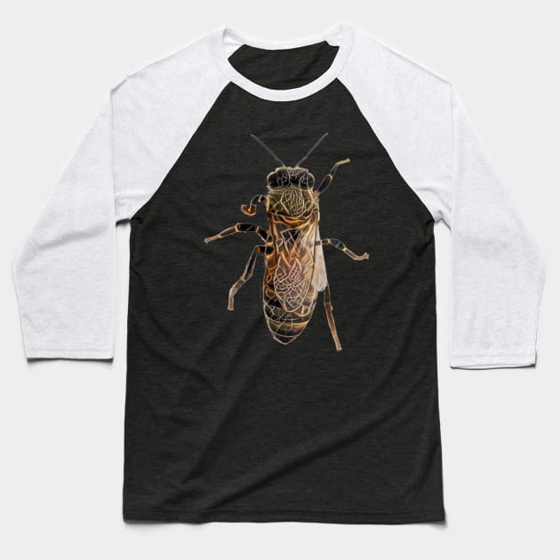 Worker Honey Bee 05 Baseball T-Shirt by zuzugraphics